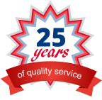 Celebrating 25 years of quality service